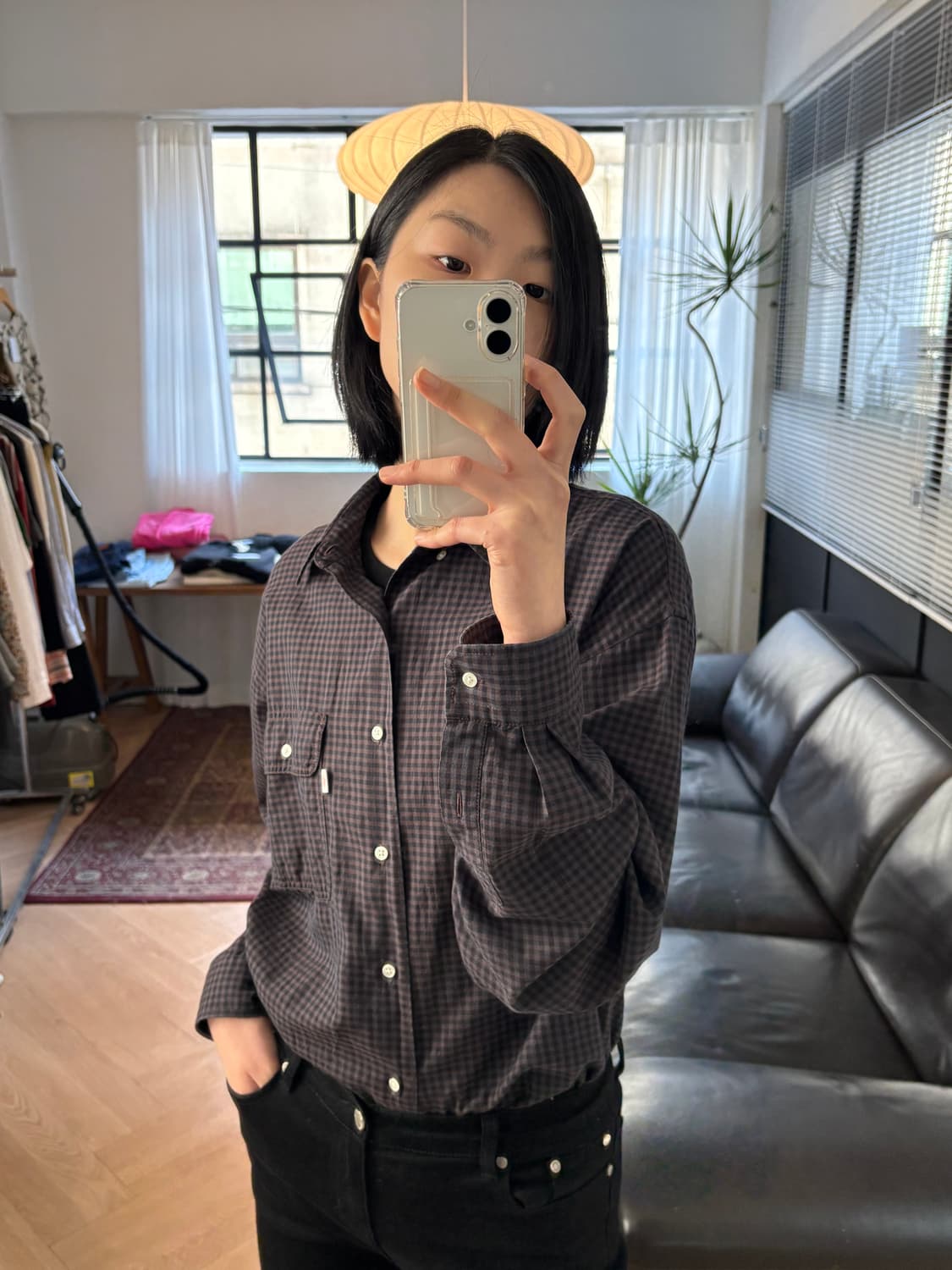 단톤 코튼 셔츠  상품이미지7