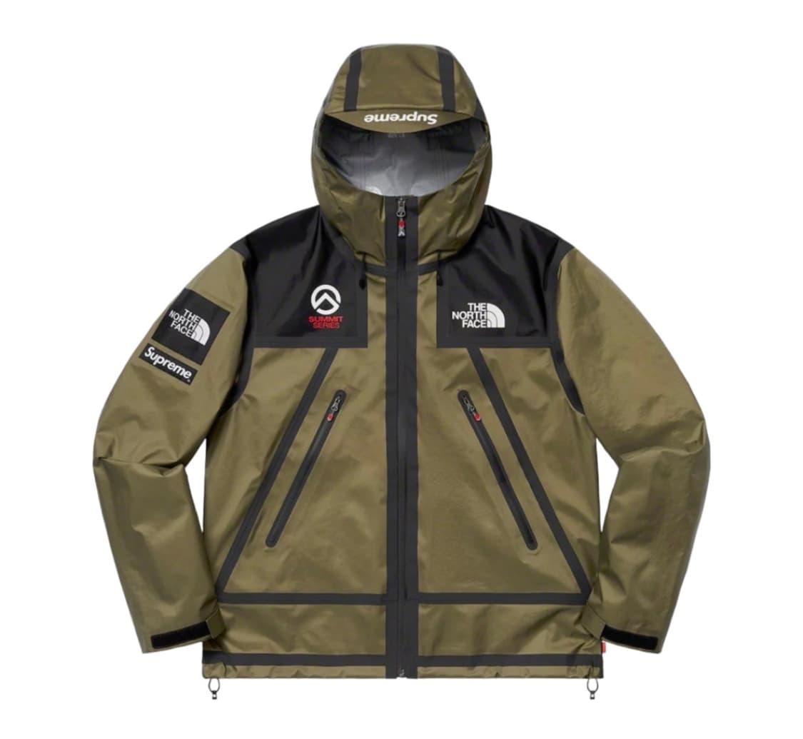 슈프림 x 노스페이스 테이프 심 자켓 카키 L 상품이미지1