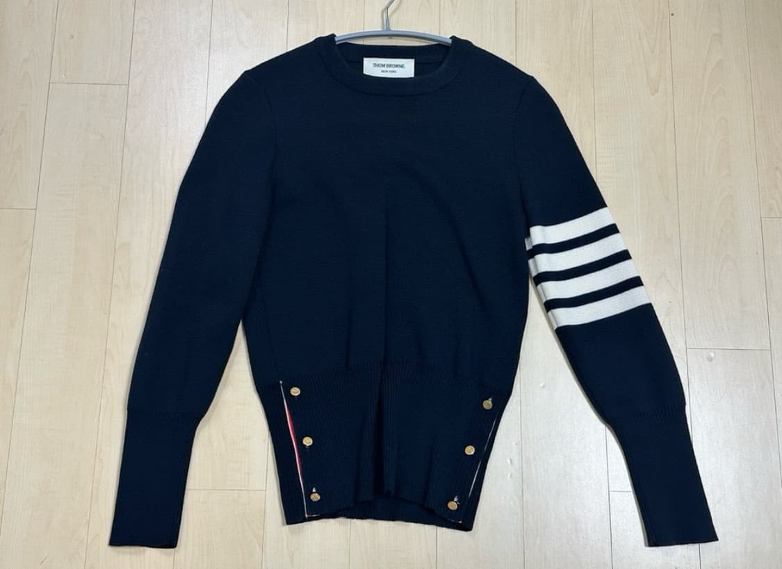 톰브라운 금장 밀리노스티치 니트 38 상품이미지1