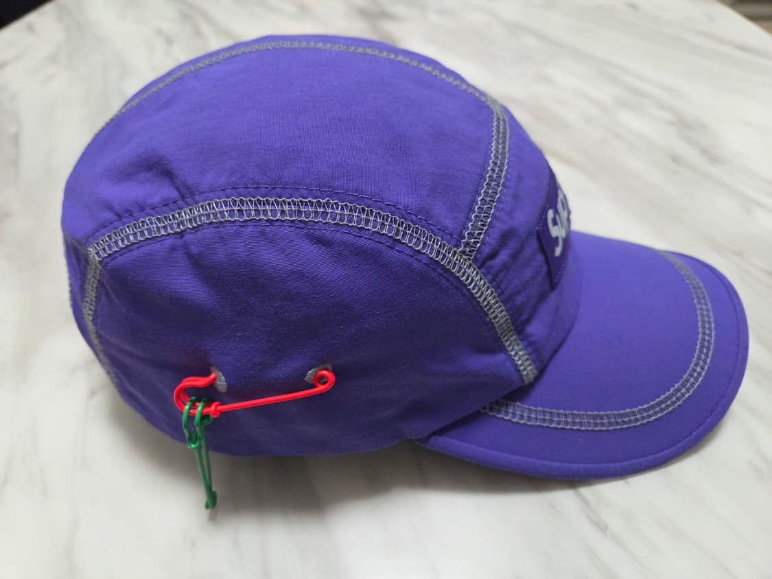 슈프림 리플렉티브 스티치 퍼플 캠프캡 상품이미지2