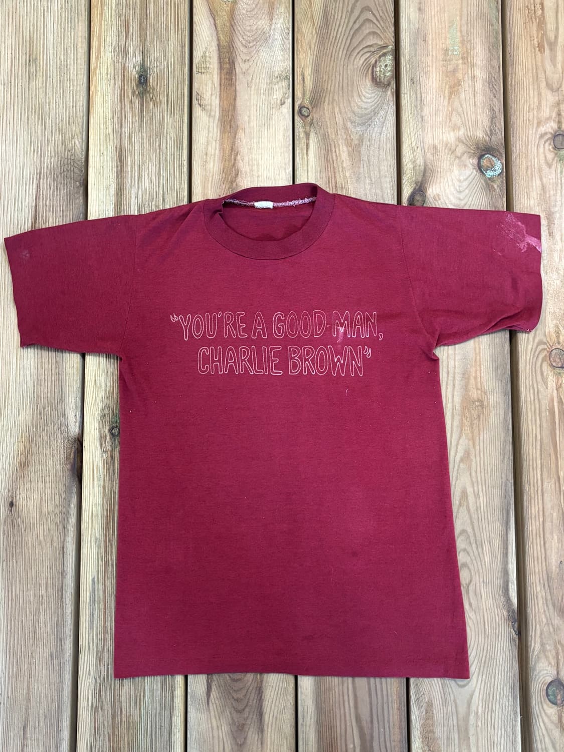 70s Charlie Brown 빈티지 반팔 티셔츠 상품이미지3