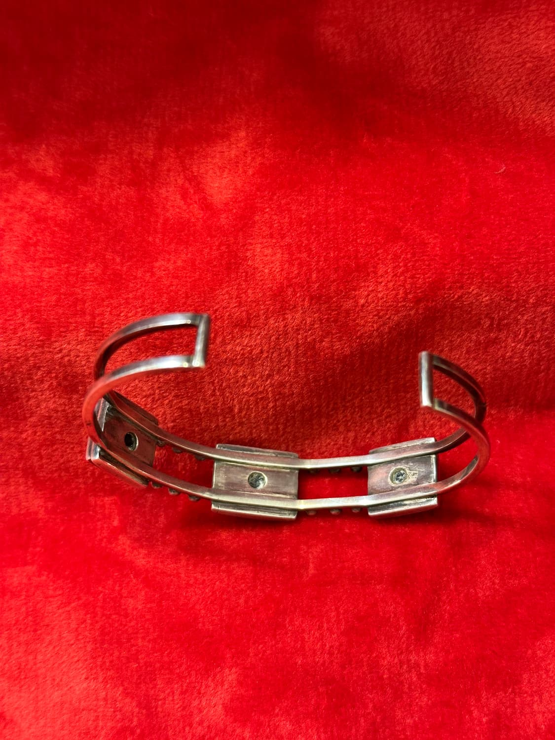 Vintage onyx 925silver bangle   상품이미지5