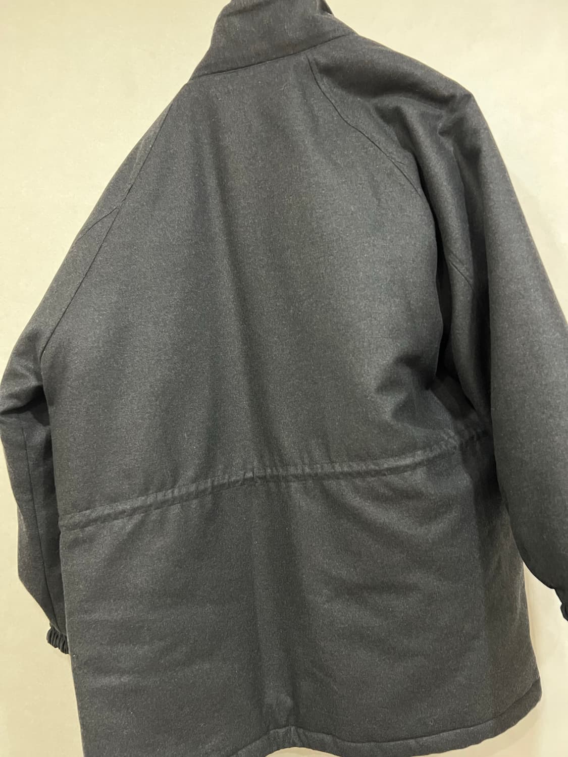 오라리/울 풀링 플란넬 패디드 오버 블루종/3 상품이미지4