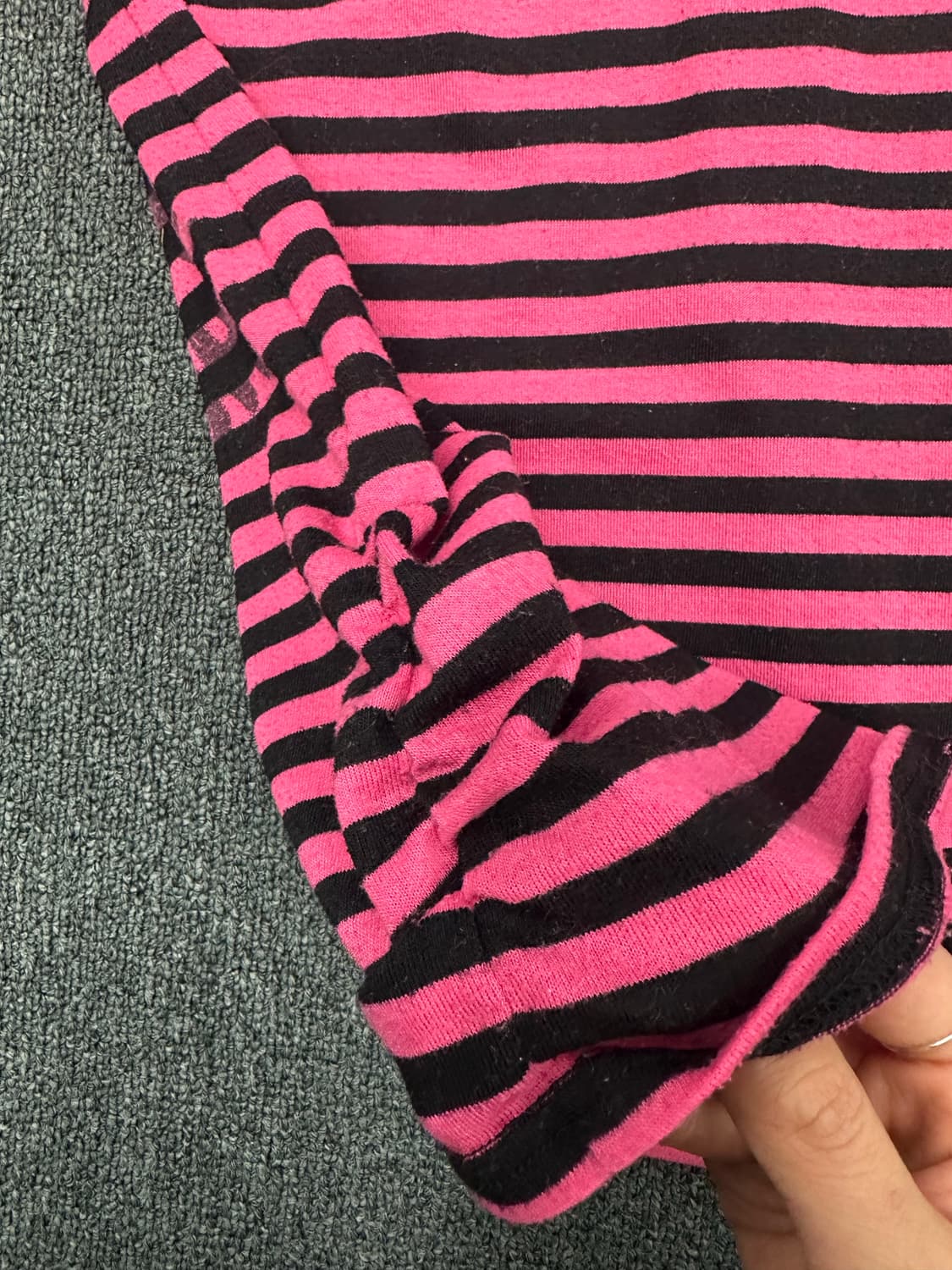 M)Japanese vintage 여성 펑크 스트라이프 롱슬리브 상품이미지5