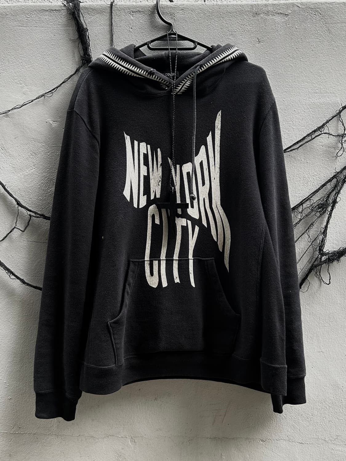 *archive* 언더커버 04 New york city 블랙 후드티 상품이미지1