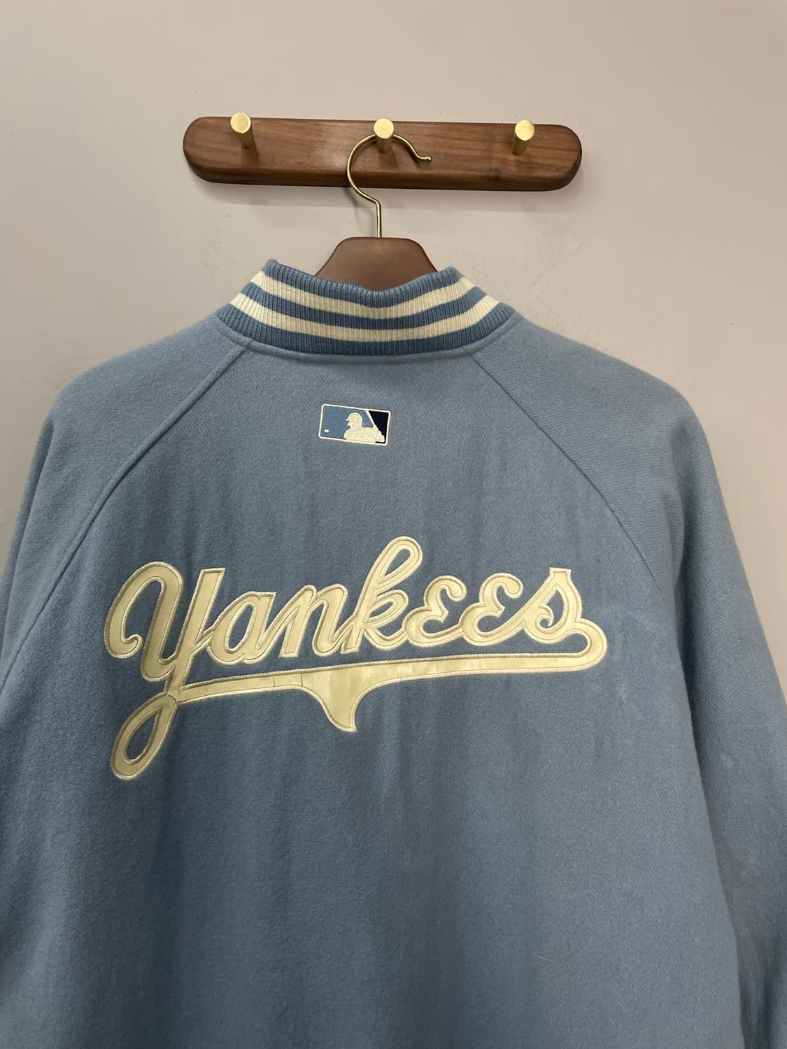 WWS MLB 양키스 라이트블루 울 바시티 자켓 H1180 상품이미지8