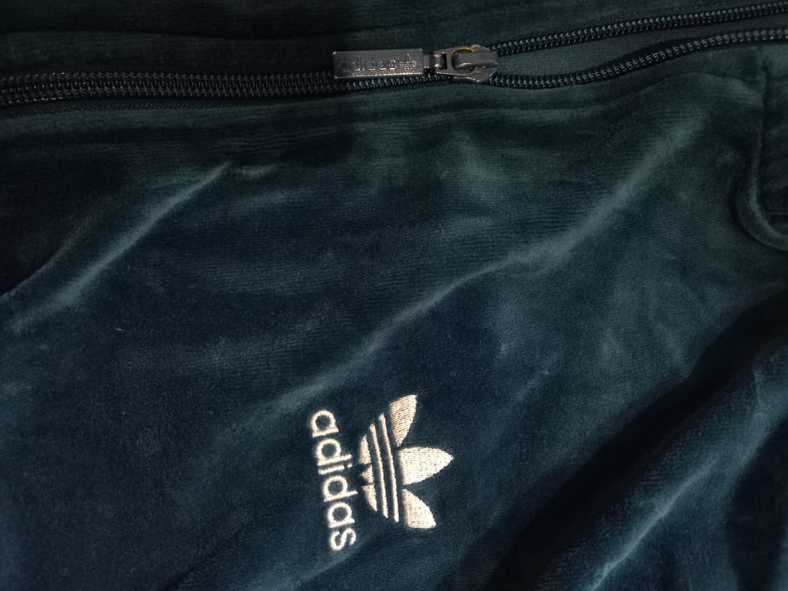 아디다스 희귀 대장급 벨벳 청록 트랙탑 저지 져지집업 90/S 상품이미지3