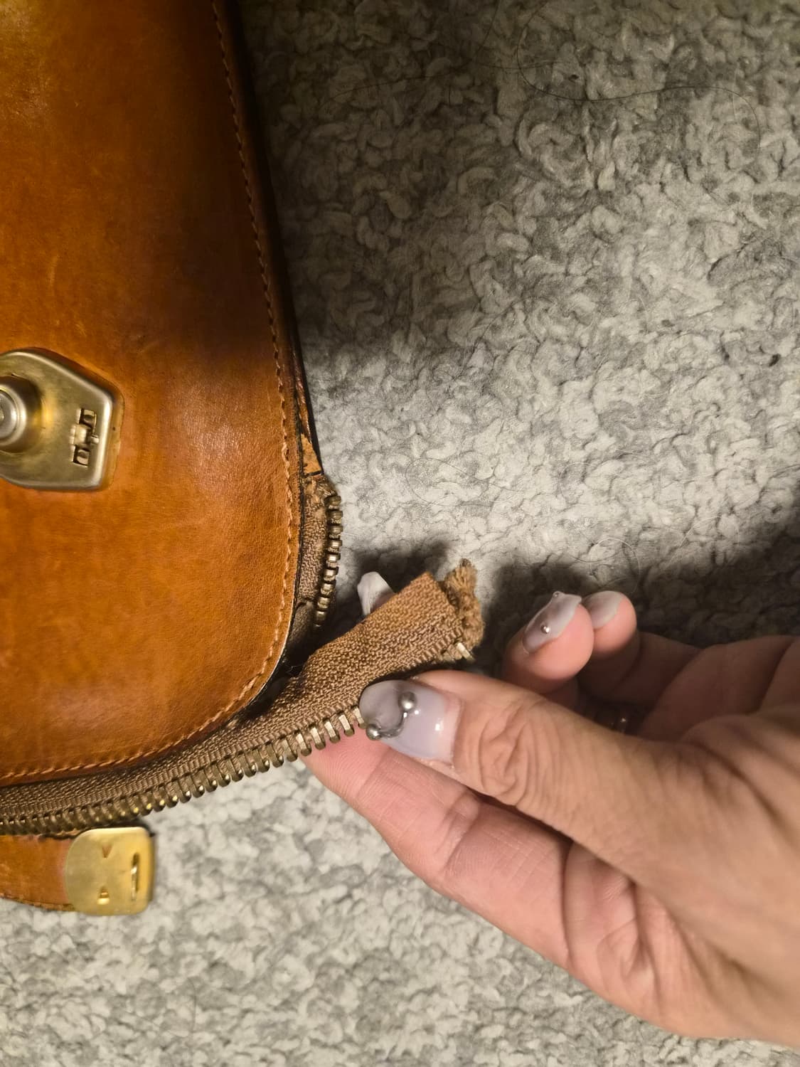 Emporio Armani 빈티지 천연 통가죽 서류 가방 케이스 상품이미지10