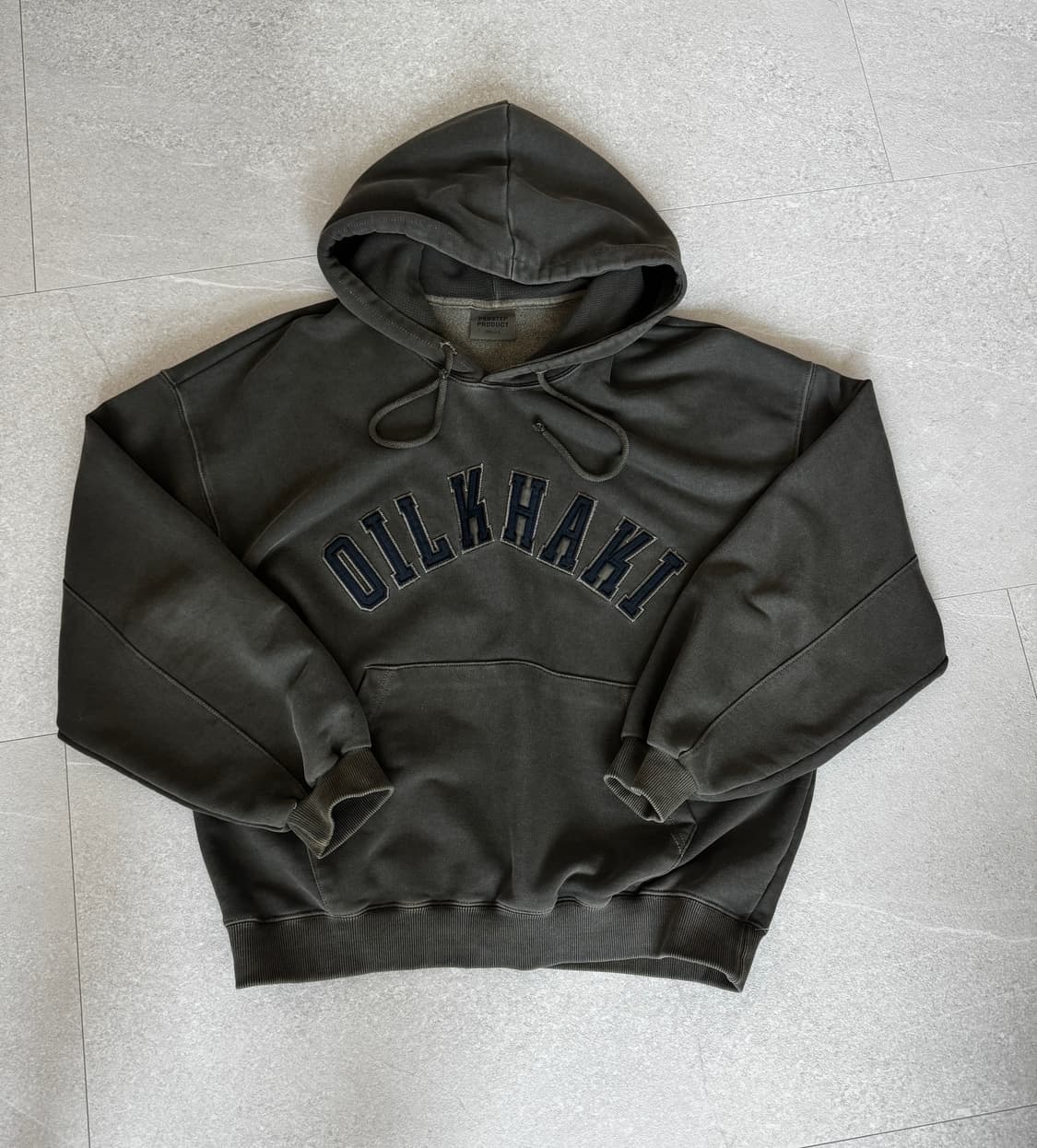 퍼스텝 Oilkhaki 후드티 상품이미지1