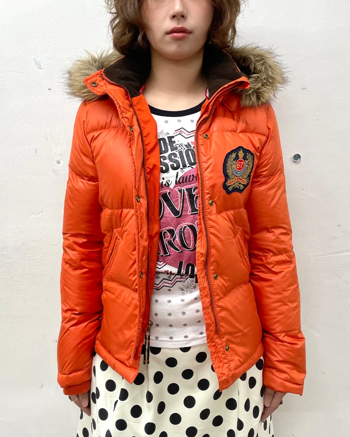 Polo Retro Orange Padded Jumper  상품이미지3