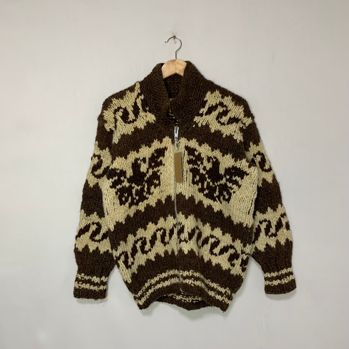 코위찬 코위챤 빈티지 노르딕 패턴 니트 집업 스웨터 가디건 남녀공용 상품이미지1