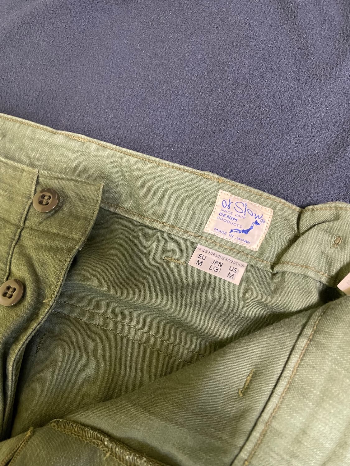 오어슬로우 퍼티그 팬츠 판매합니다 상품이미지3