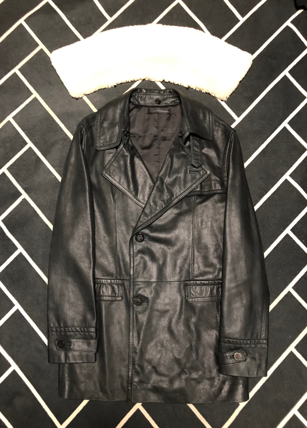 (초특가)우영미 솔리드옴므 리얼가죽시어링무스탕/몽클레어 타임 시스템톰포드 상품이미지10