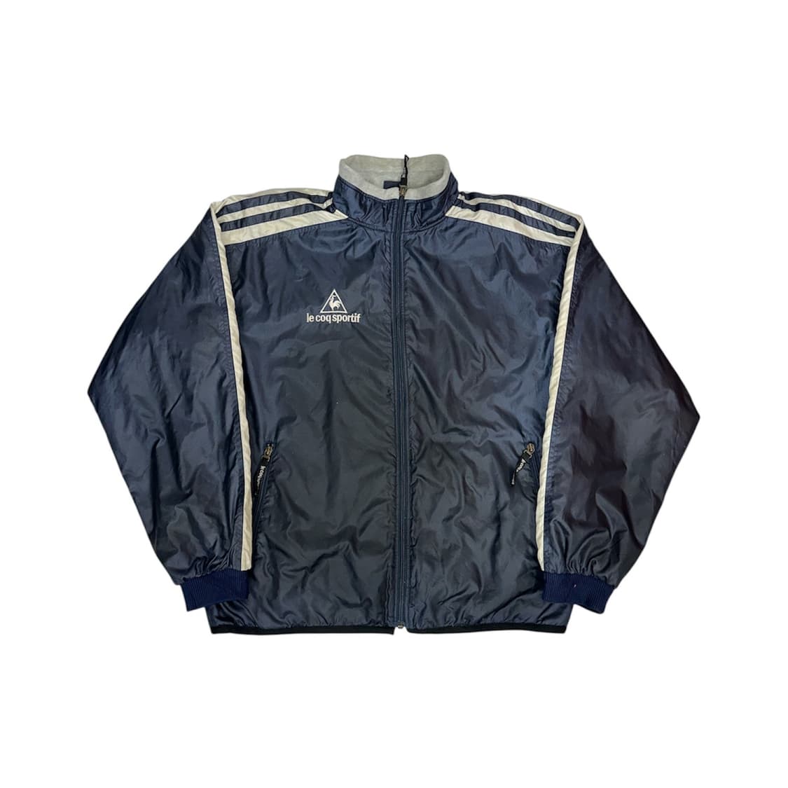 일본판 르꼬끄 네이비 안감 기모 오버핏 바람막이 트랙 자켓 L 상품이미지5