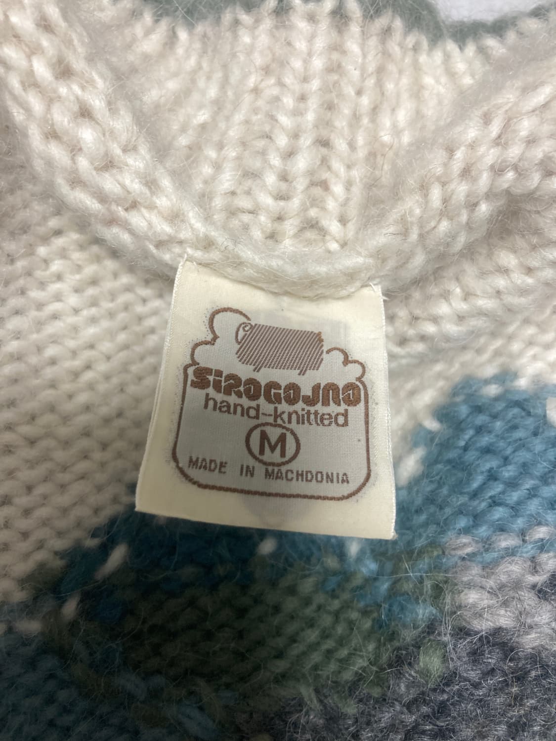 sirogojno 핸드메이드 코위찬 니트 가디건 M 상품이미지6