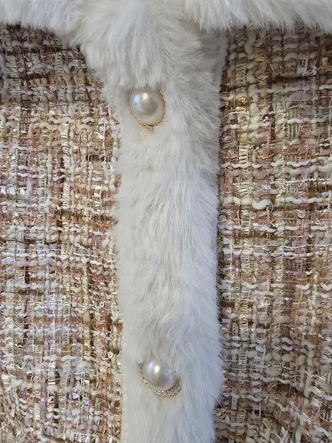 트위드 퍼 자켓 Free 상품이미지3