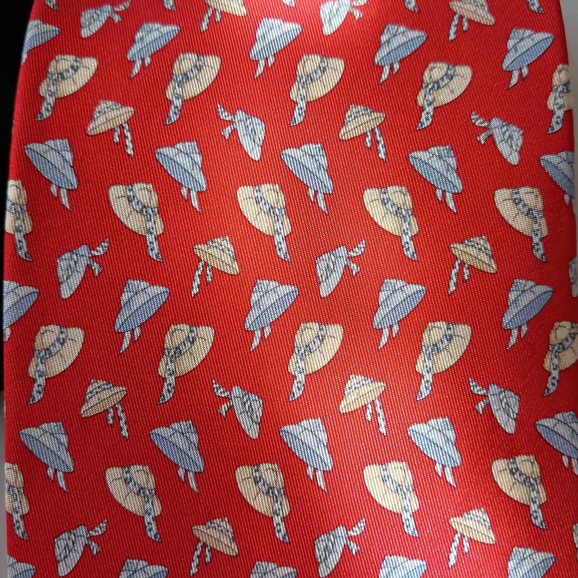 헌팅월드 실크 레드 익스플로러 햇 넥타이 9.6cm A+등급 A18857 상품이미지6