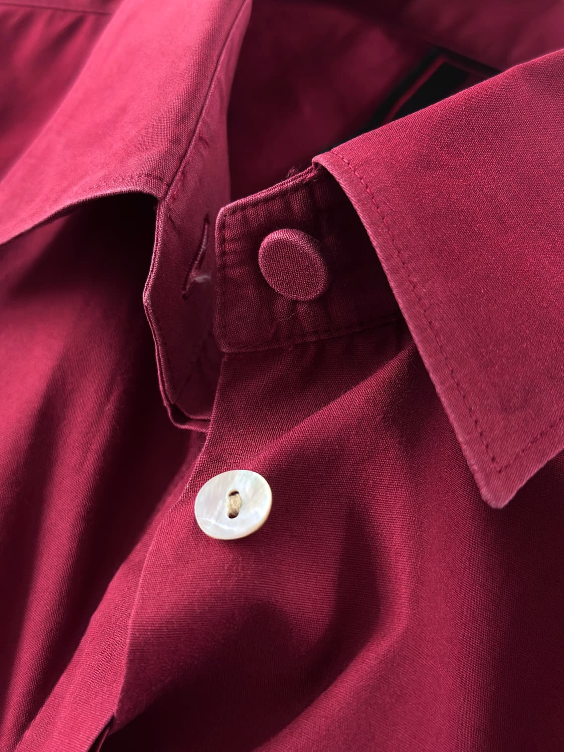 (Rare) 90s 장 폴 고르티에 클래식 버건디 셔츠 상품이미지8