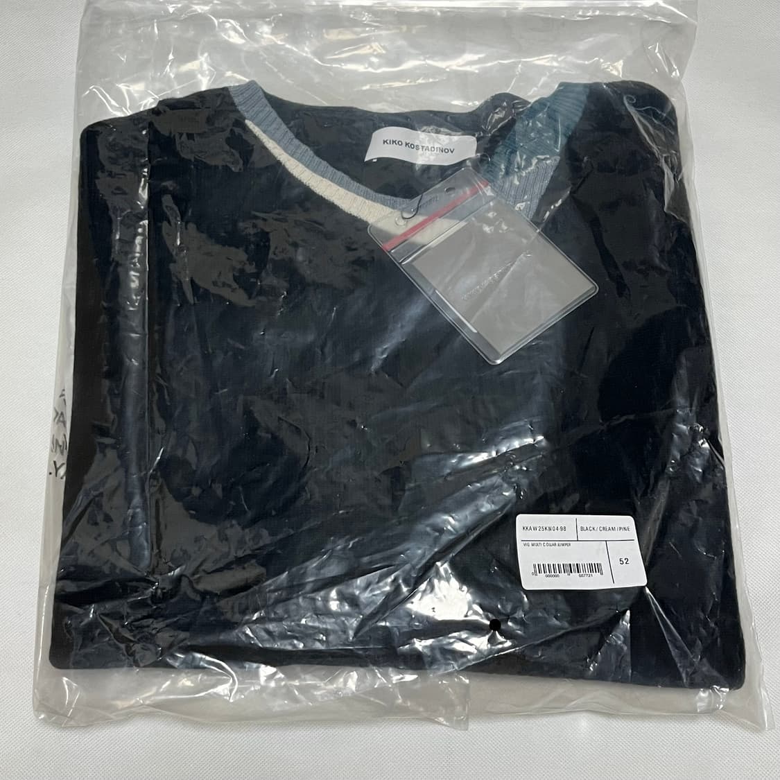 [52]키코 코스타디노브 25fw VIG 멀티 카라 니트/블랙 상품이미지5