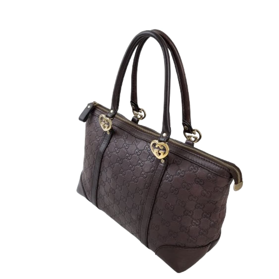 정품 구찌 시마 레더 러블리 하트 인터로킹 토트백 상품이미지4