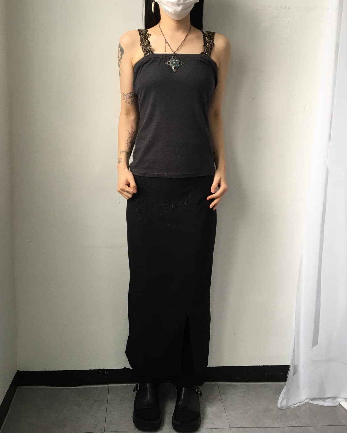 Cubic pattern point skirt 상품이미지7