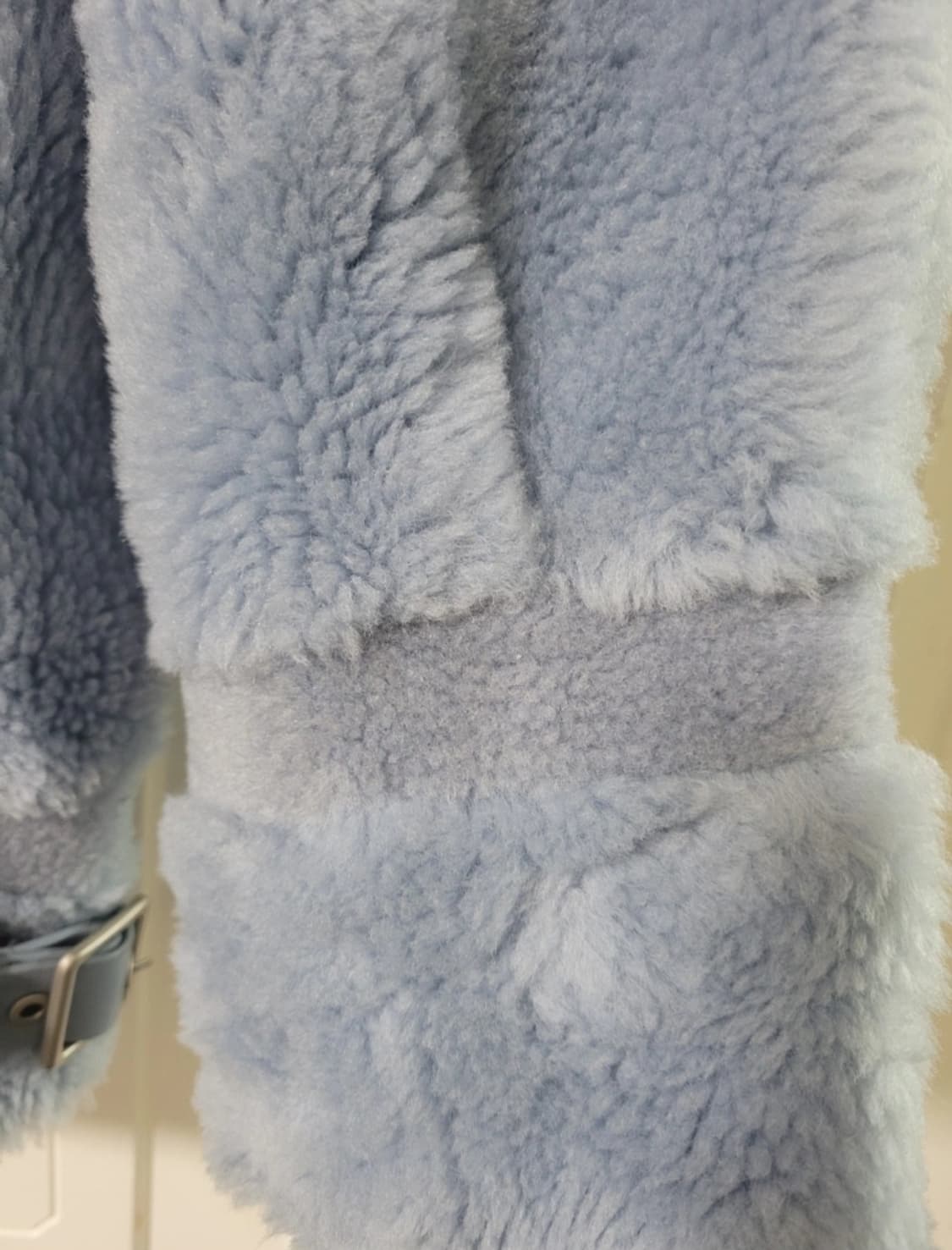 사가퍼스 양모자켓 하늘색상 상품이미지4