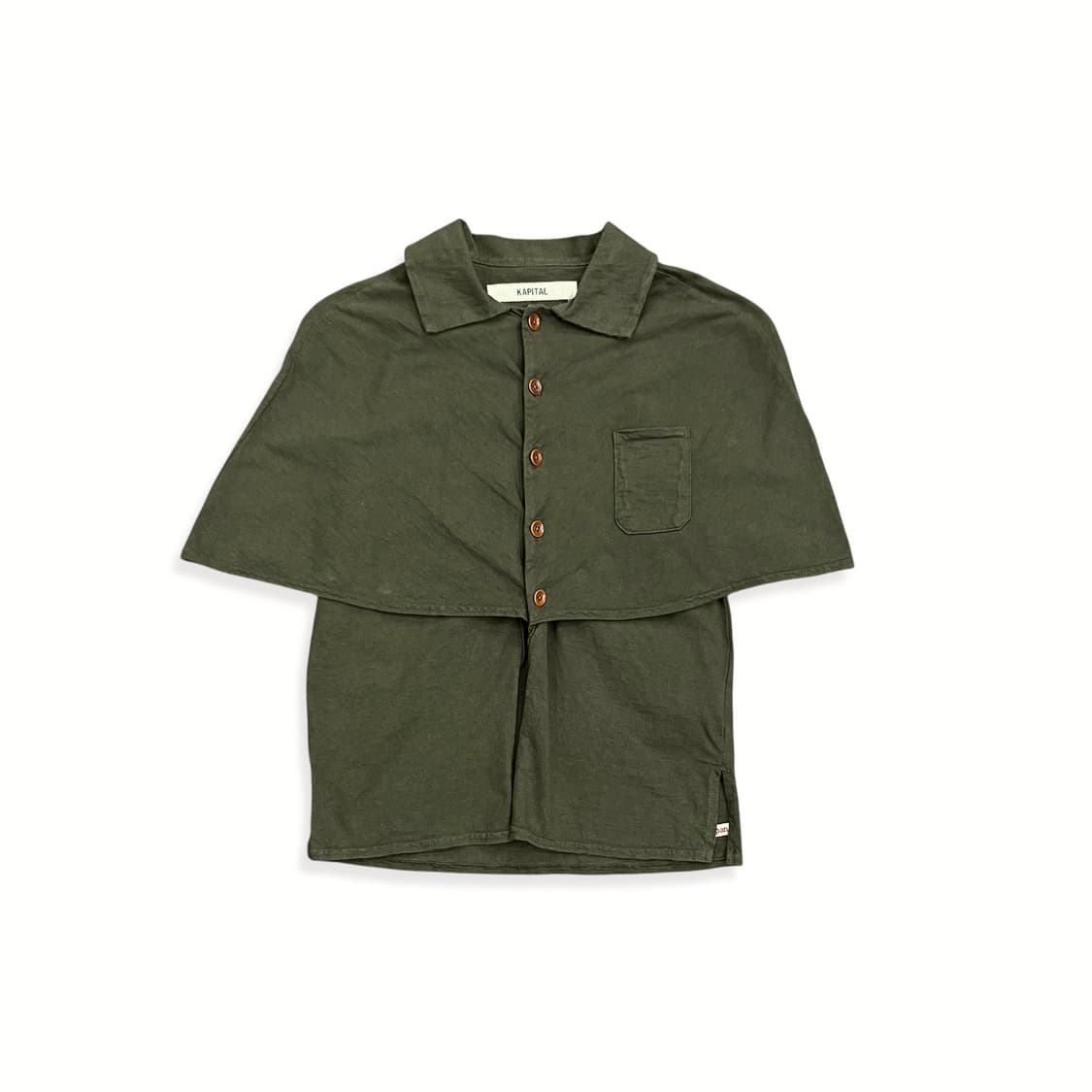 Kapital, Khaki Cotton Cape Top 상품이미지1