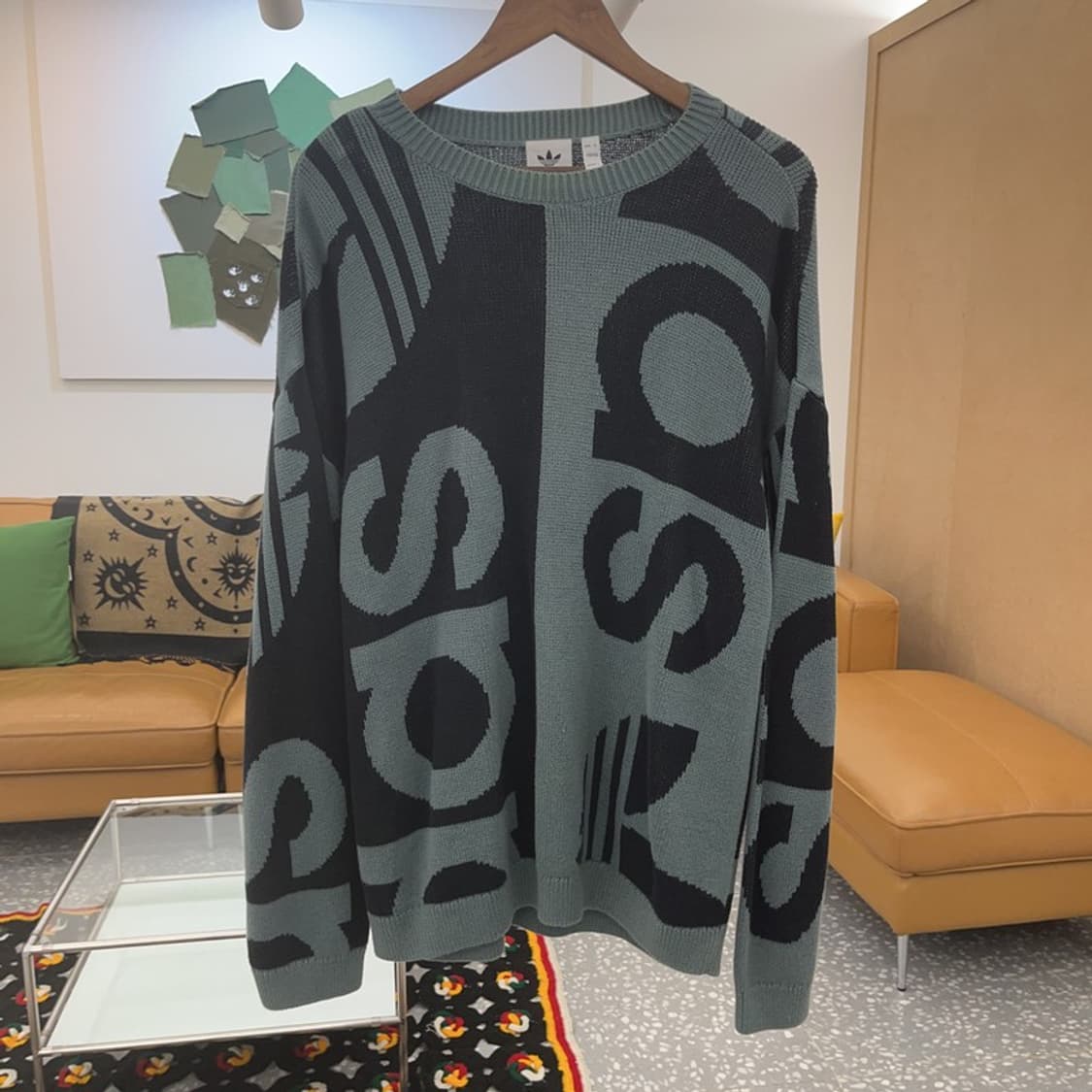 아디다스 오리지널스 스트릿 힙합 로고플레이 니트 L C07368 상품이미지3