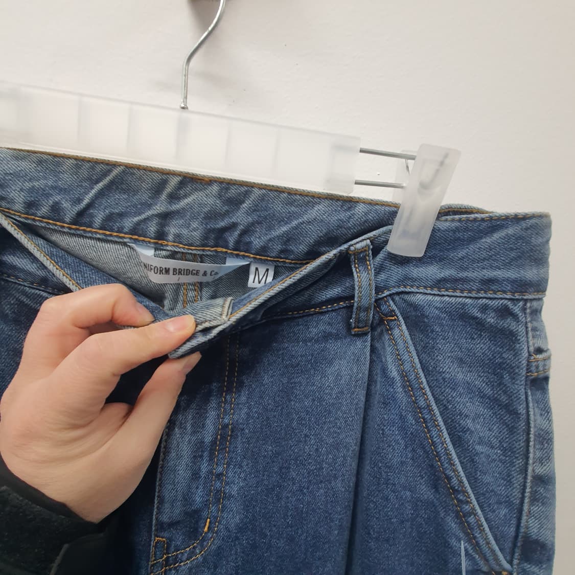 유니폼브릿지 원턱 중청 데님 상품이미지3