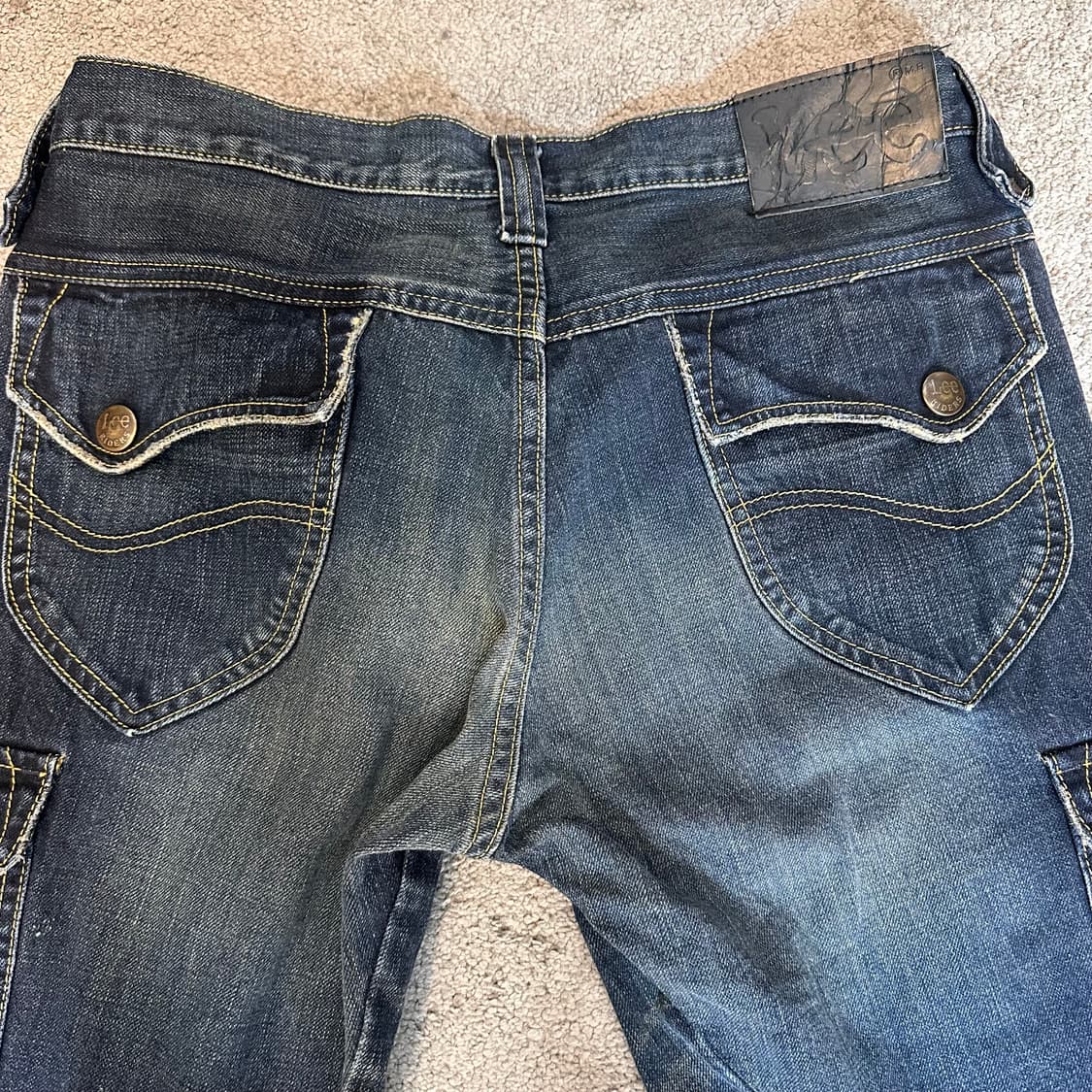 리 Vtg 카고 플레어 부츠컷 데님 팬츠(L) 상품이미지10