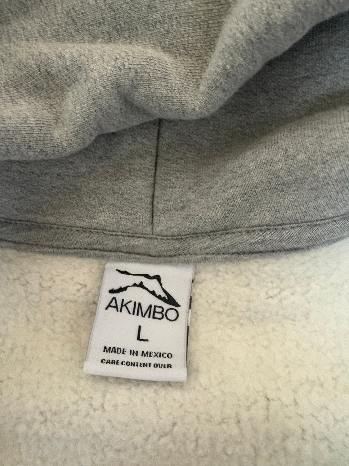 아킴보클럽 집업후디 헤더그레이 L 상품이미지2