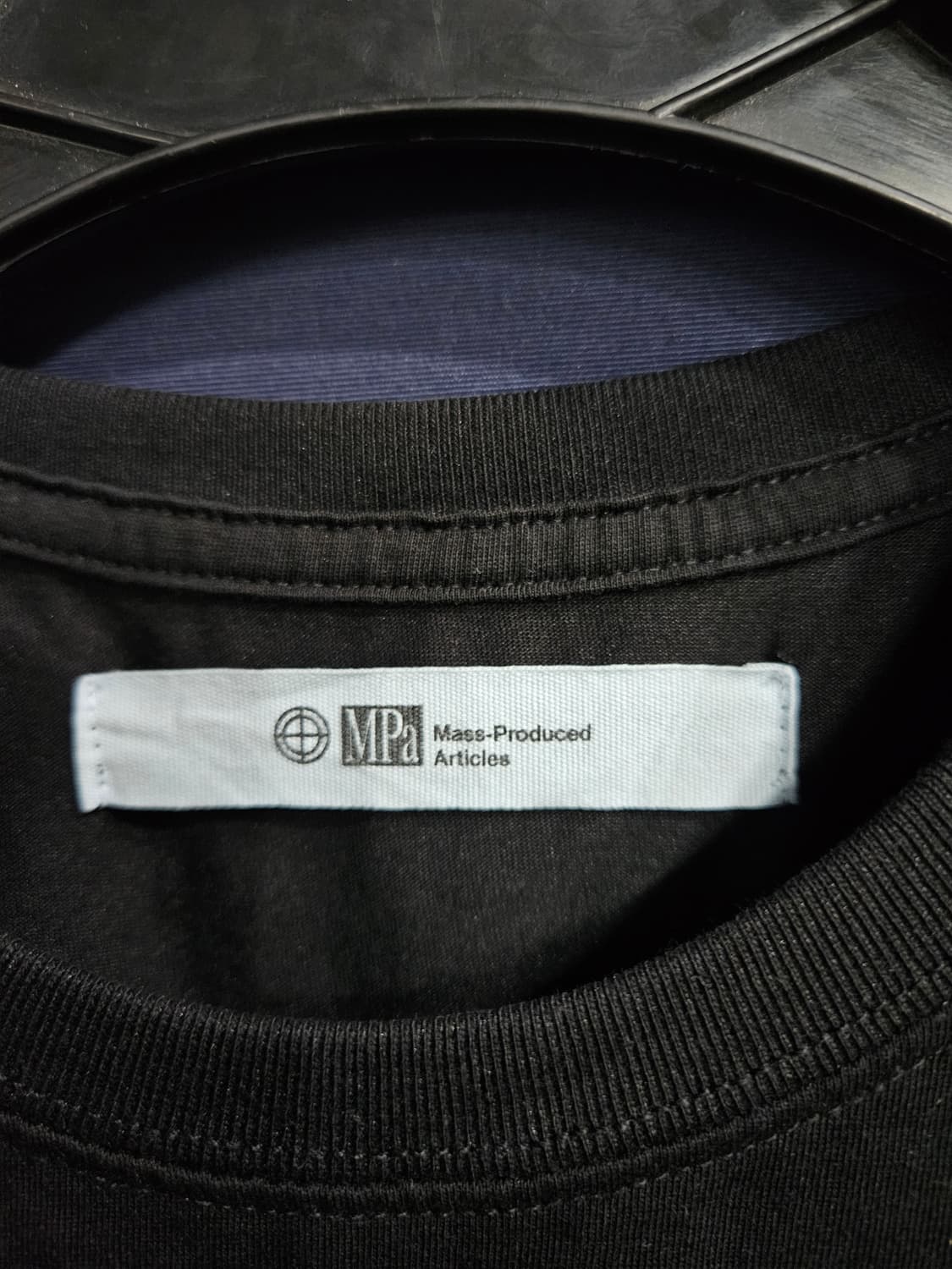 플라스틱 프로덕트 프린팅 블랙 남성 오버핏 95~100 반팔티  상품이미지3