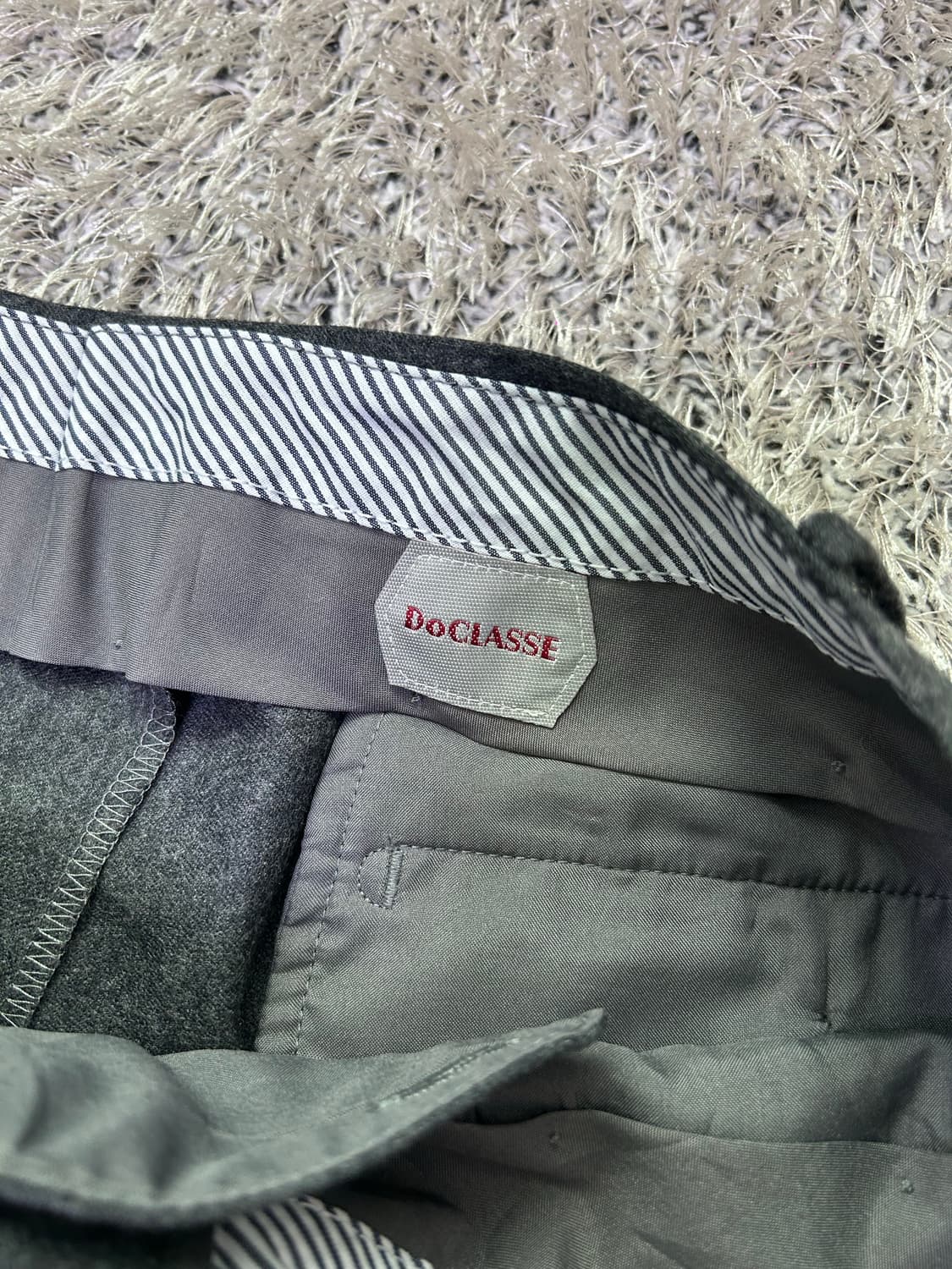 일본판 DOCLASSE 이태리제원단 슈퍼 120 울 슬랙스 34사이즈 상품이미지4