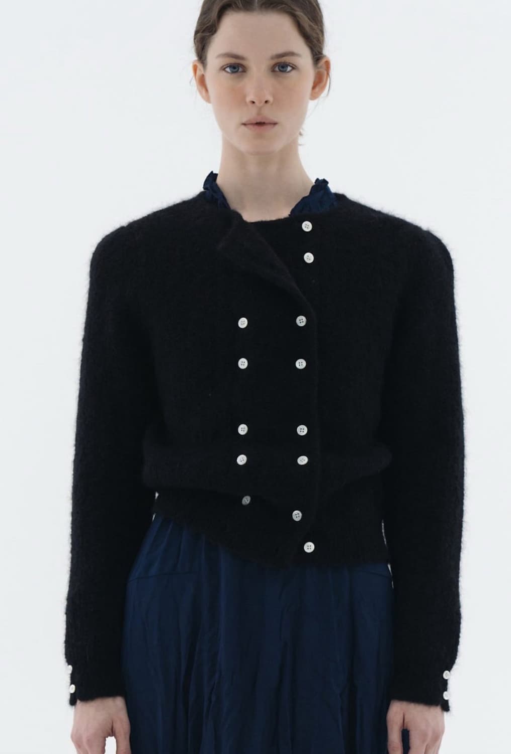 비아플레인 링커 가디건 블랙 상품이미지1