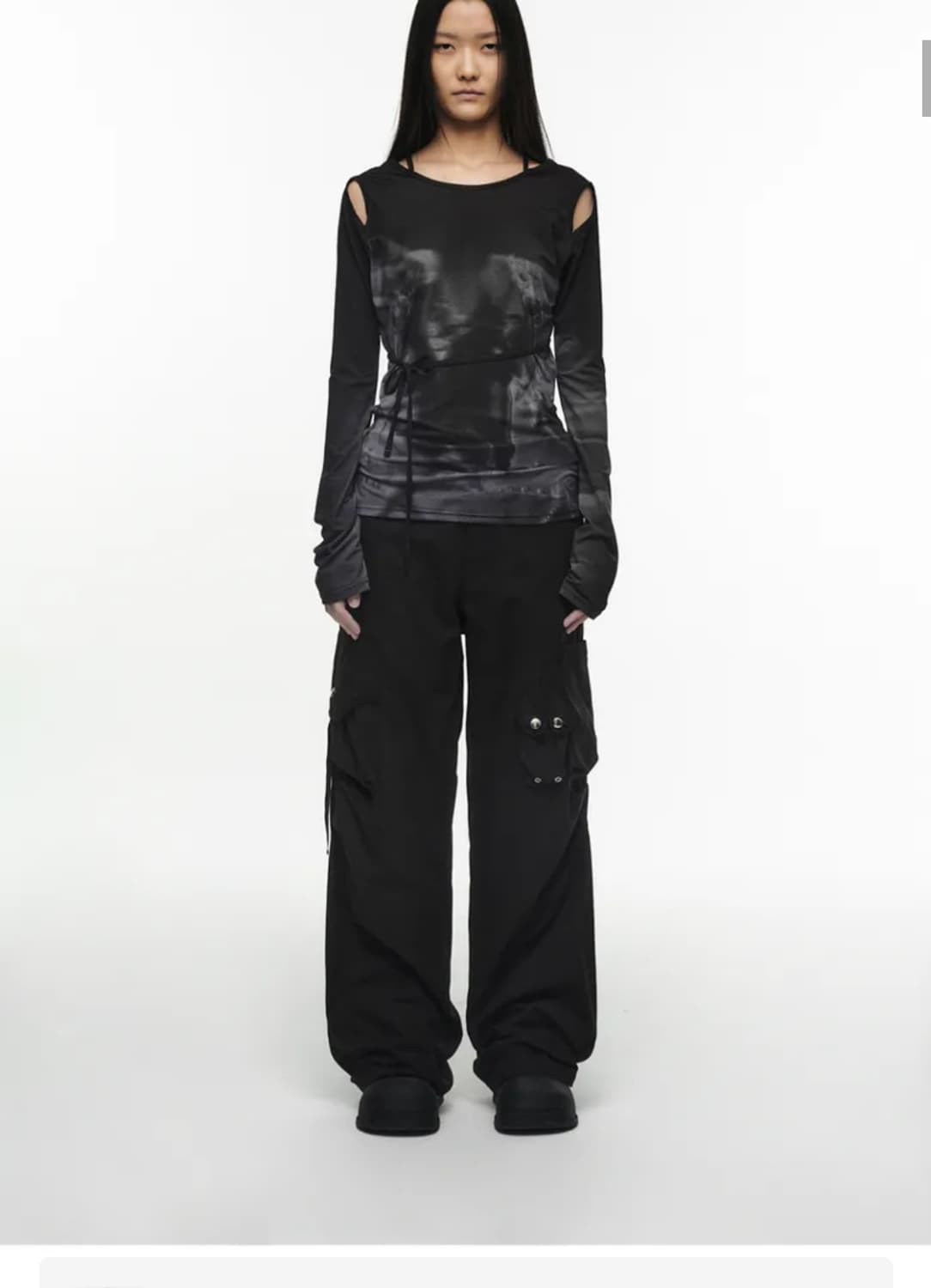 나체 컷아웃 긴팔티 상품이미지8