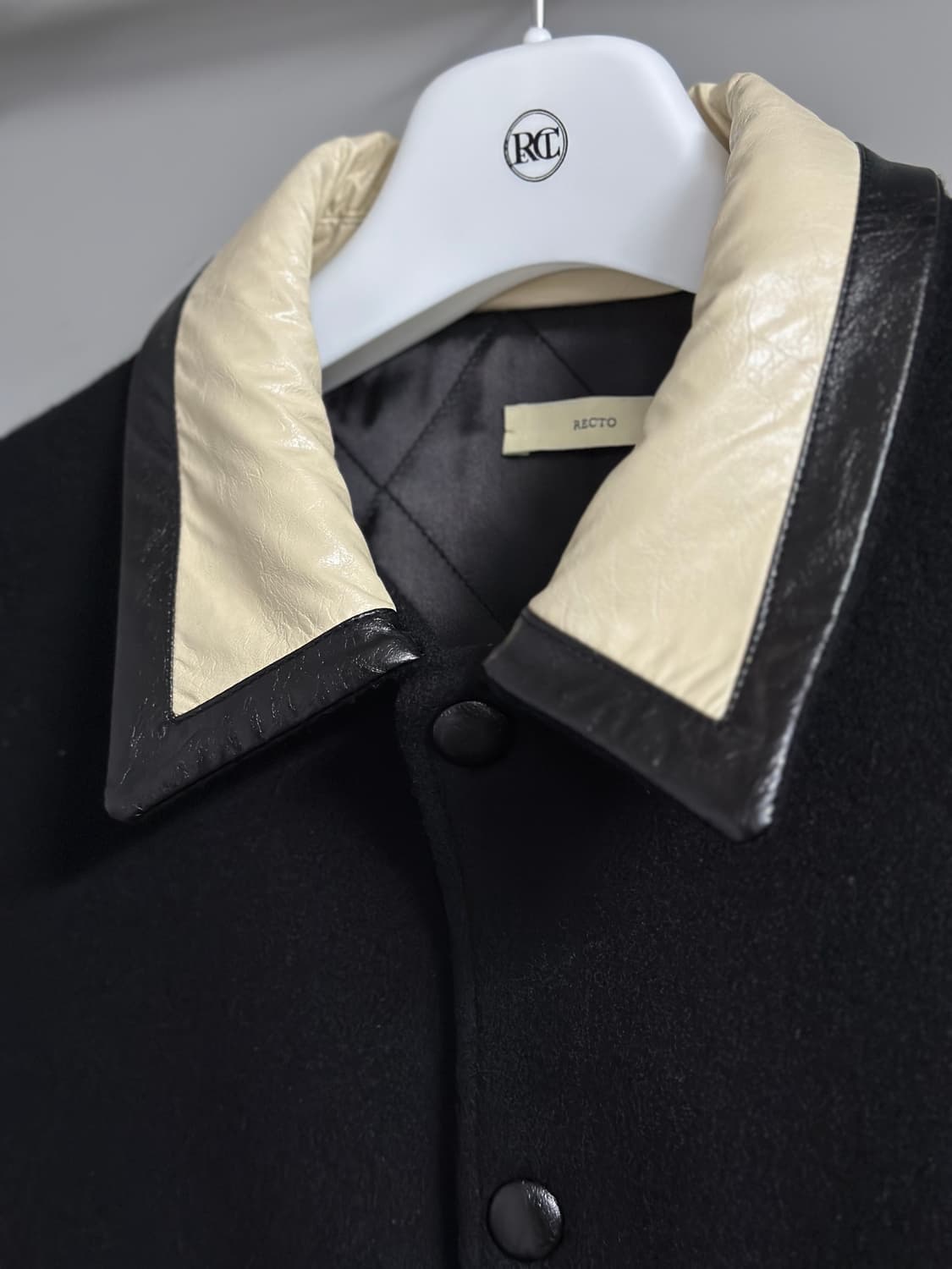 [M] 렉토 22FW 스타디움 바시티 울 카라 자켓 상품이미지4