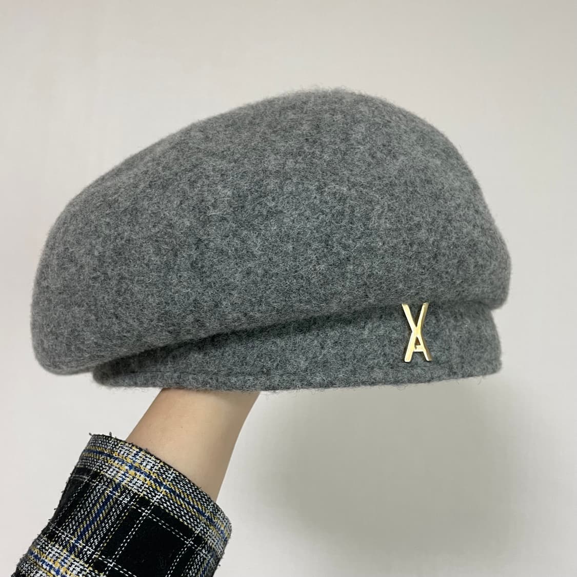 바잘 그레이 회색 베레모 상품이미지1
