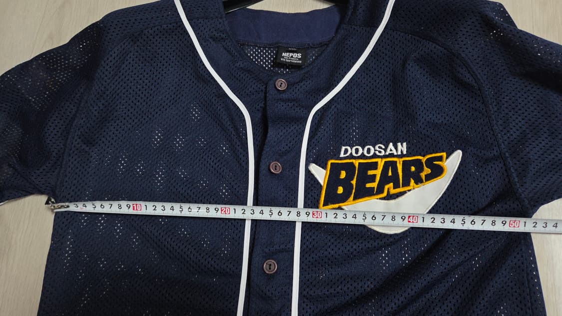 (착샷) 두산베어스 2001 우승패치 유니폼 레트로 져지 상품이미지6