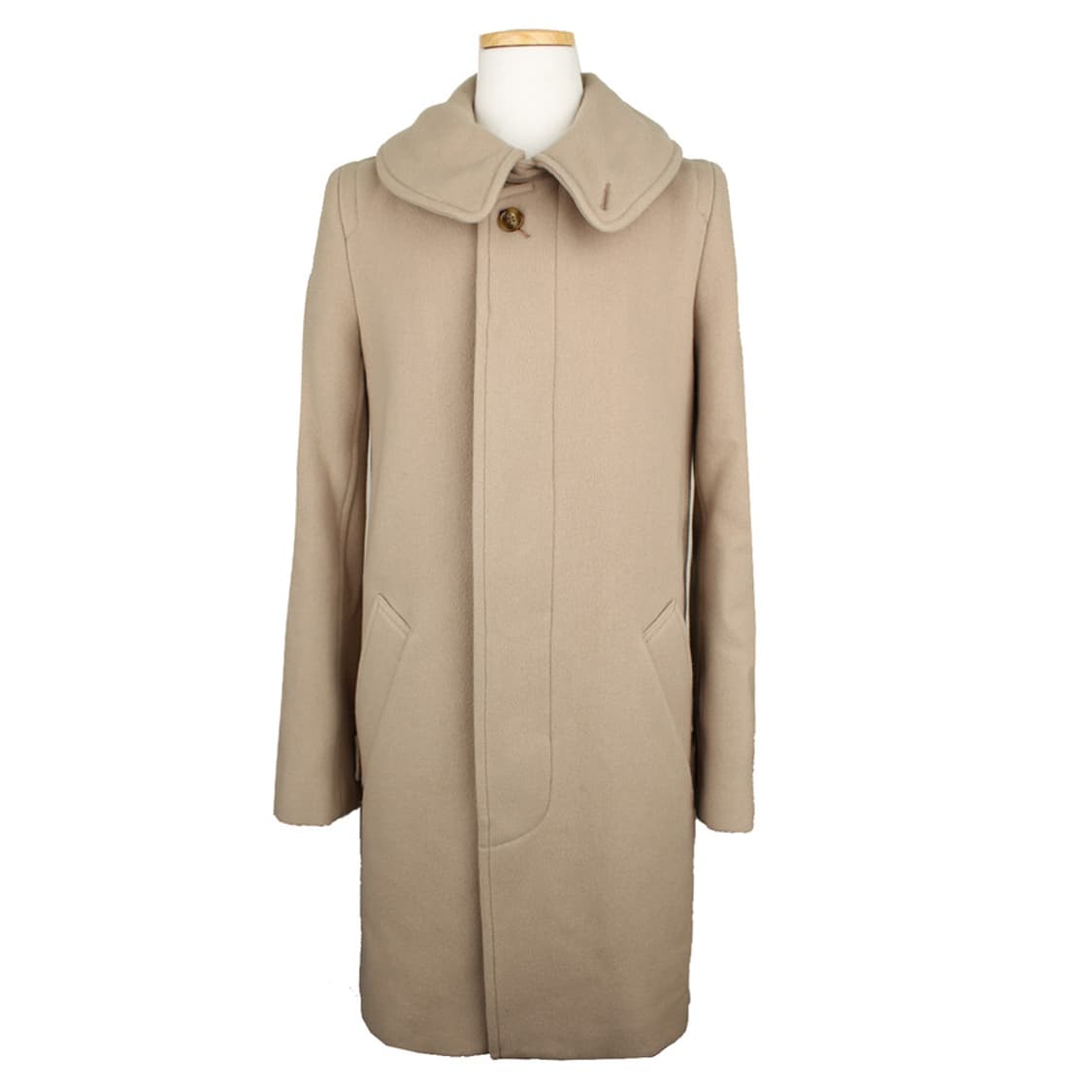 주카 라이트골드 울혼방 하프 코트(S) 상품이미지1