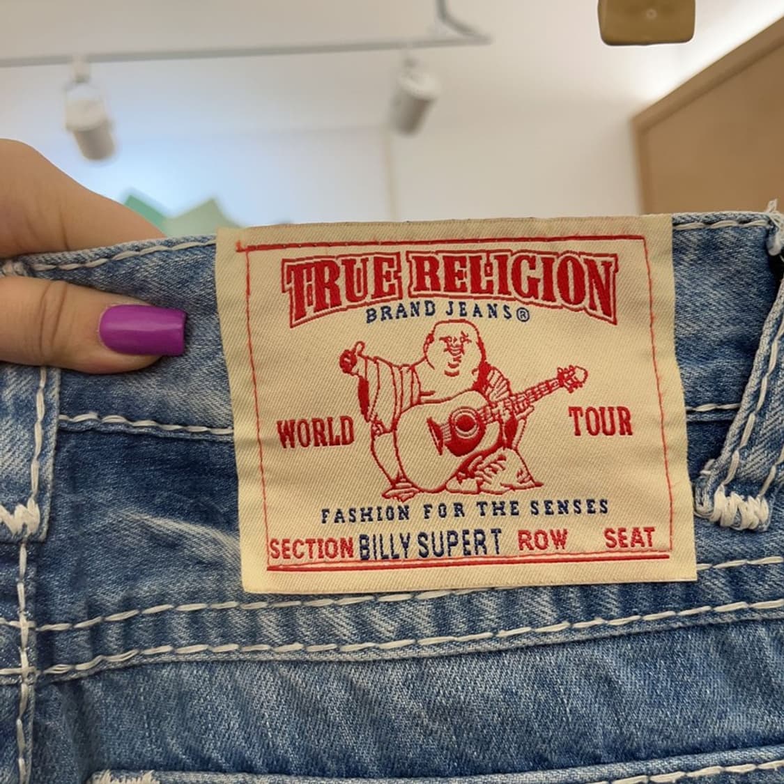 트루릴리전 빌리슈퍼티 Y2K 데님 청바지 28인치 C07347 상품이미지5