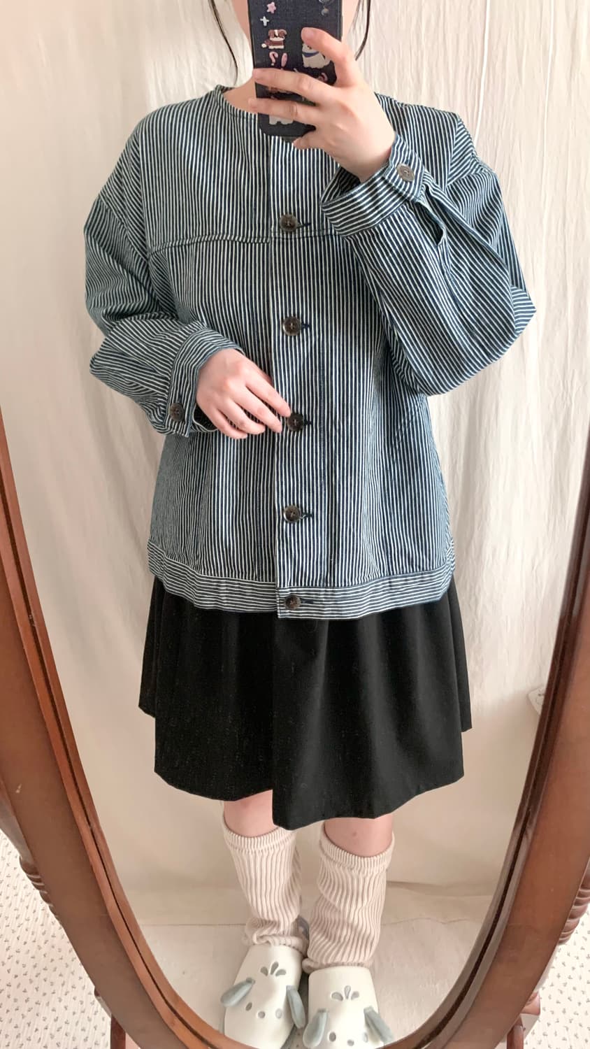 SUN VALLEY 히코리 블루 스트라이프 자켓 상품이미지5