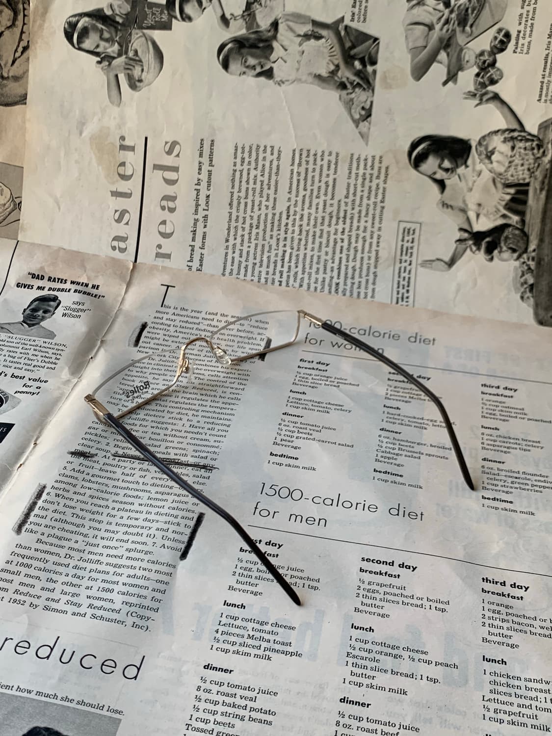 748 데드스탁 골드 언더림 역반무테 안티알러지 클래식 빈티지안경 상품이미지5