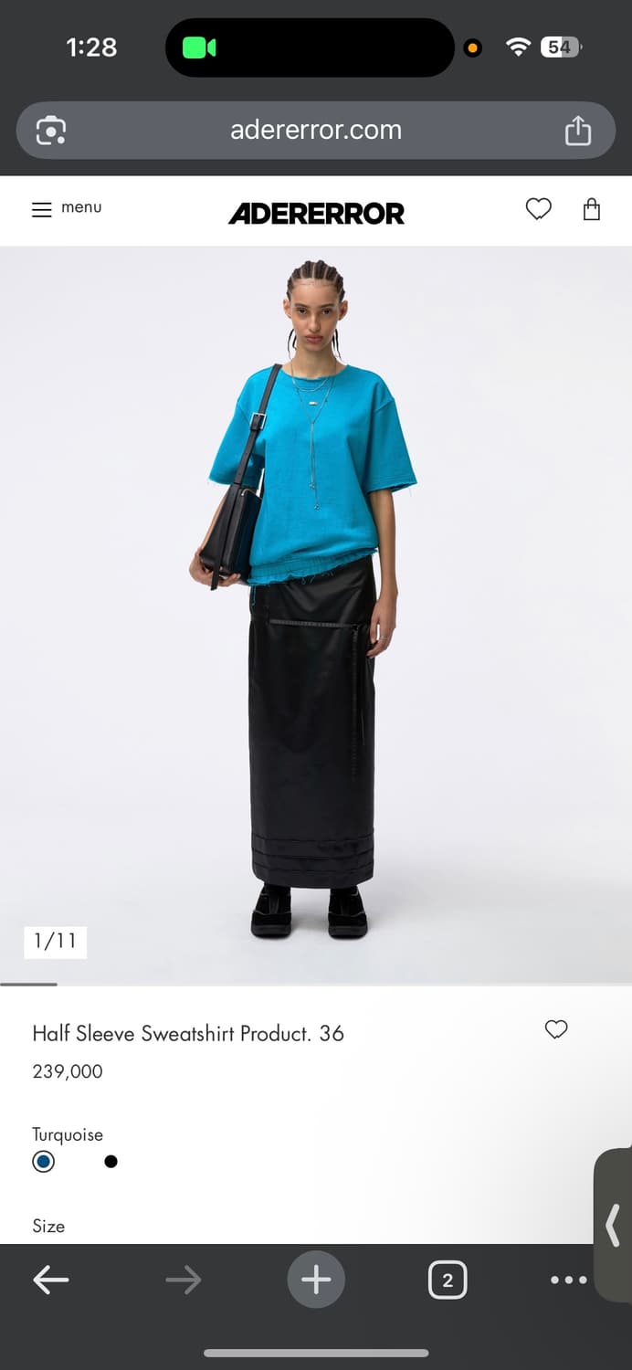 [M]아더에러 하프 슬리브 스웨트셔츠 프로덕트 36 반팔티 상품이미지4