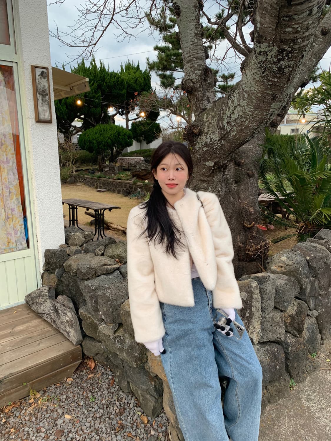 온트 홀리데이 퍼자켓 퍼 코트 뽀글이 타낫 샵리즈 온드민 포에토 위아썸 상품이미지5