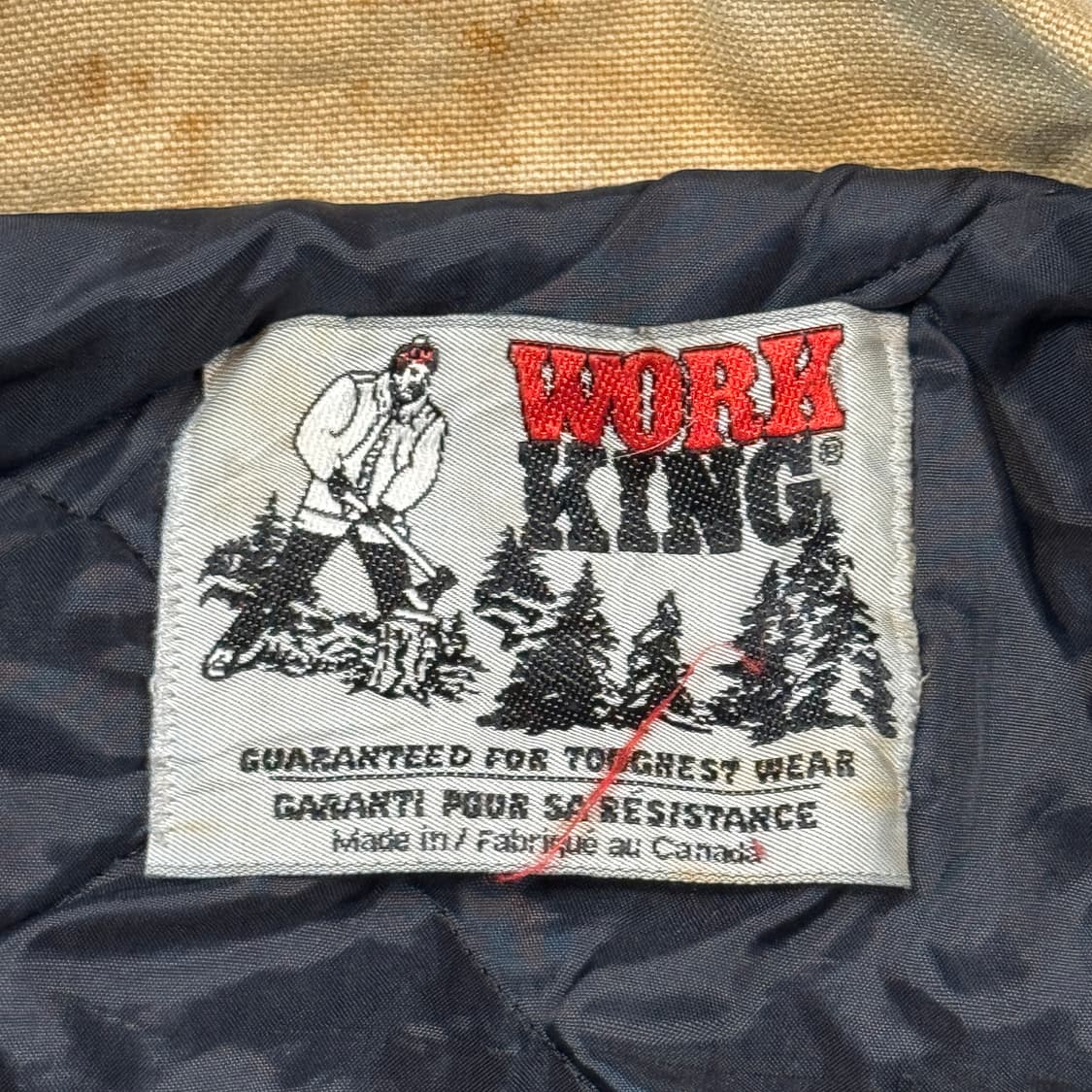 XL) Work King USA 워크웨어 덕 캔버스 워크 자켓 상품이미지5