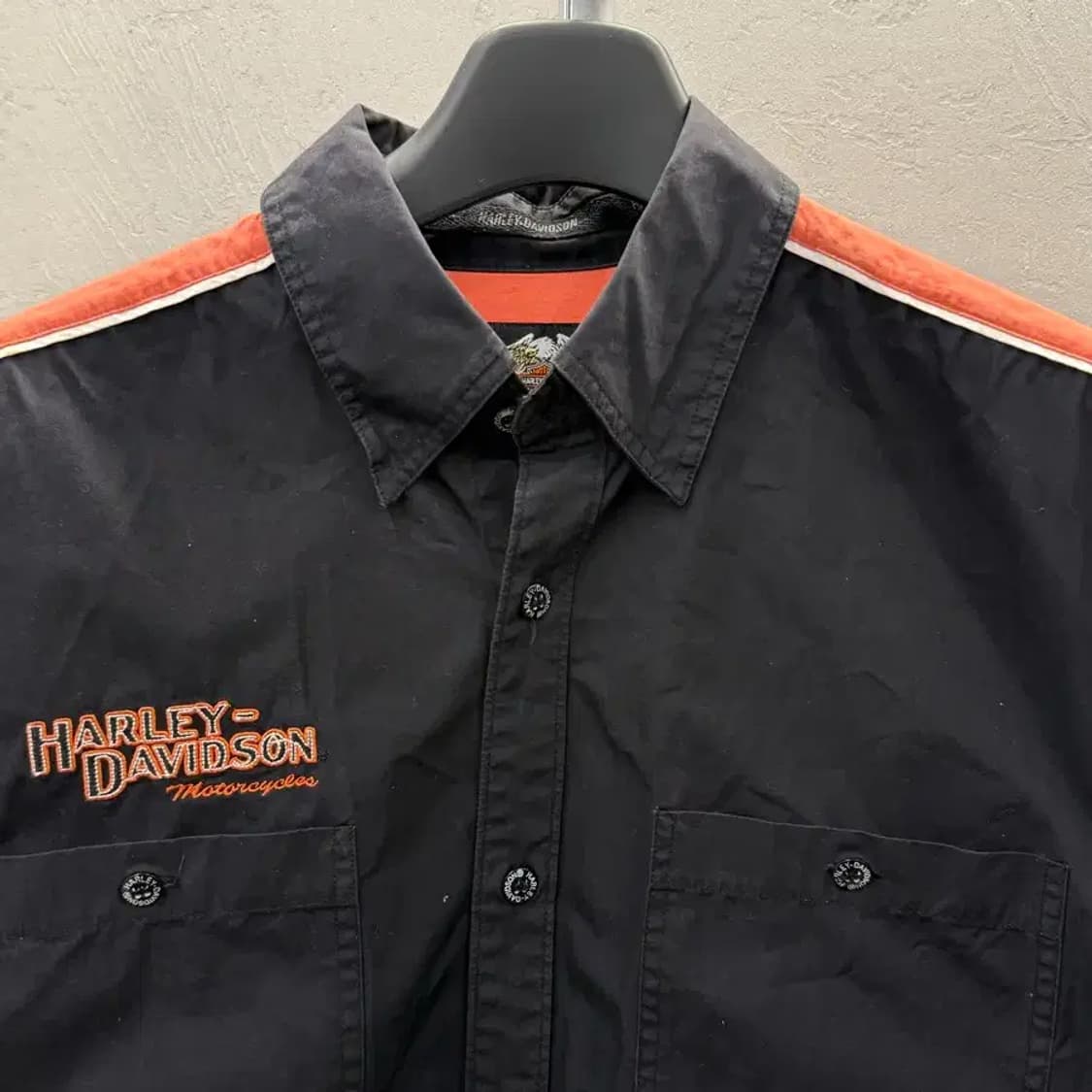 HARLEY-DAVIDSON 할리데이비슨 빅로고 워크 레이싱 셔츠 상품이미지4
