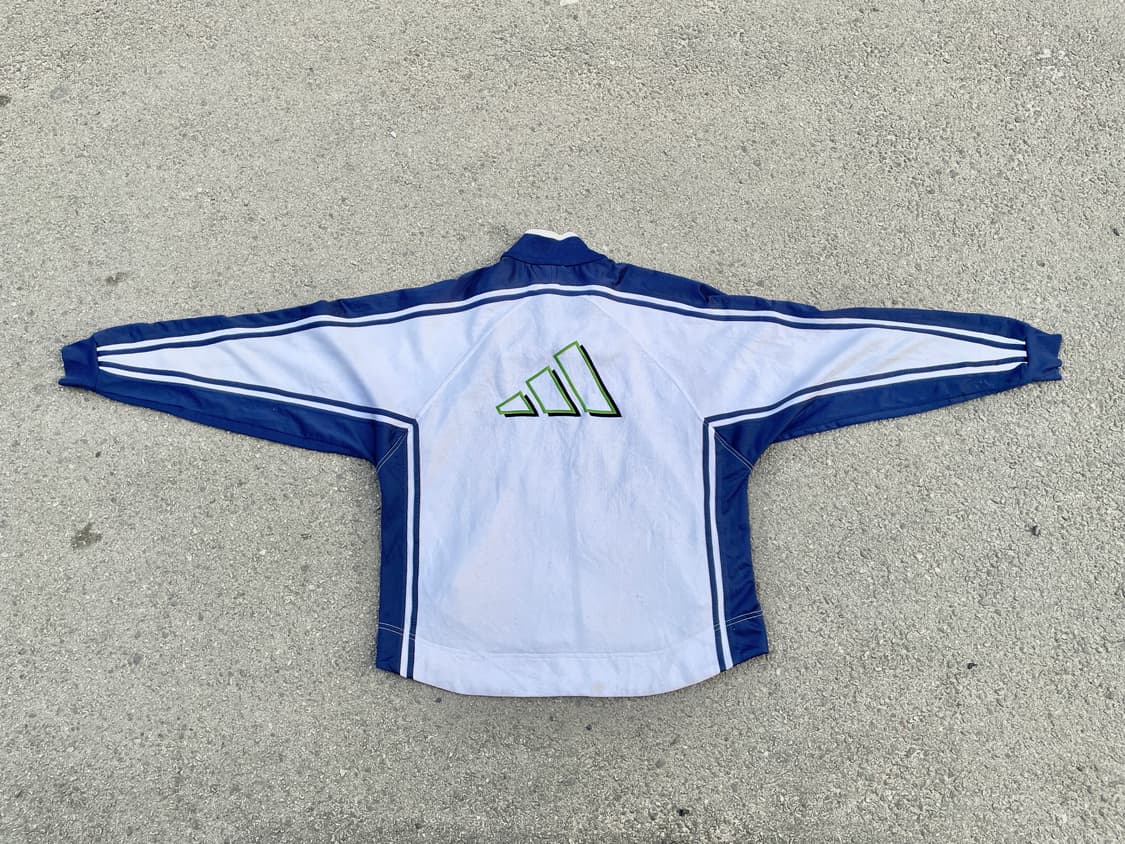 90s 아디다스 배색 올드스쿨 오버핏 빅로고 져지 트랙탑 XL 상품이미지2