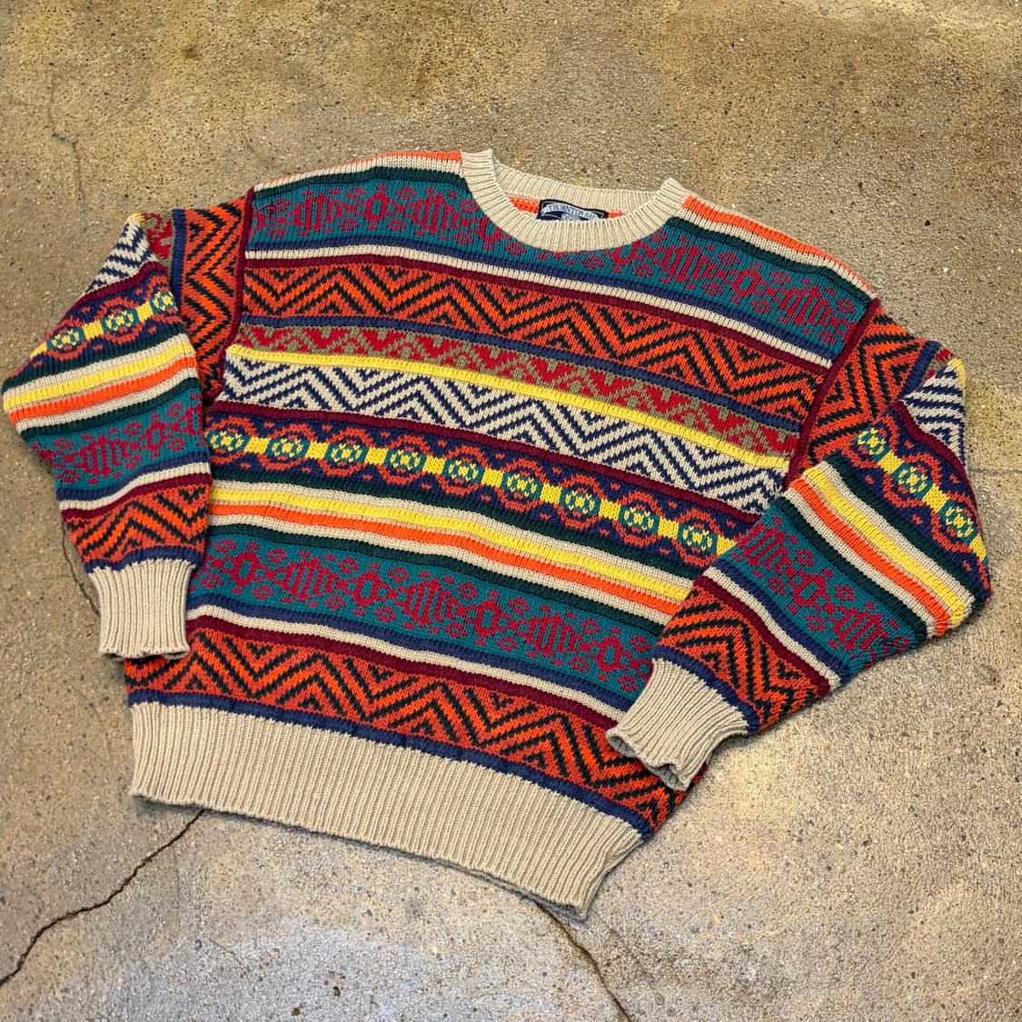 90s Made in USA 빈티지 코튼 니트 상품이미지2