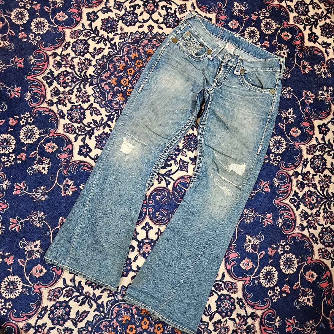 트루릴리젼 조이 슈퍼티 빈티지 y2k 부츠컷 데님팬츠 30size 상품이미지1