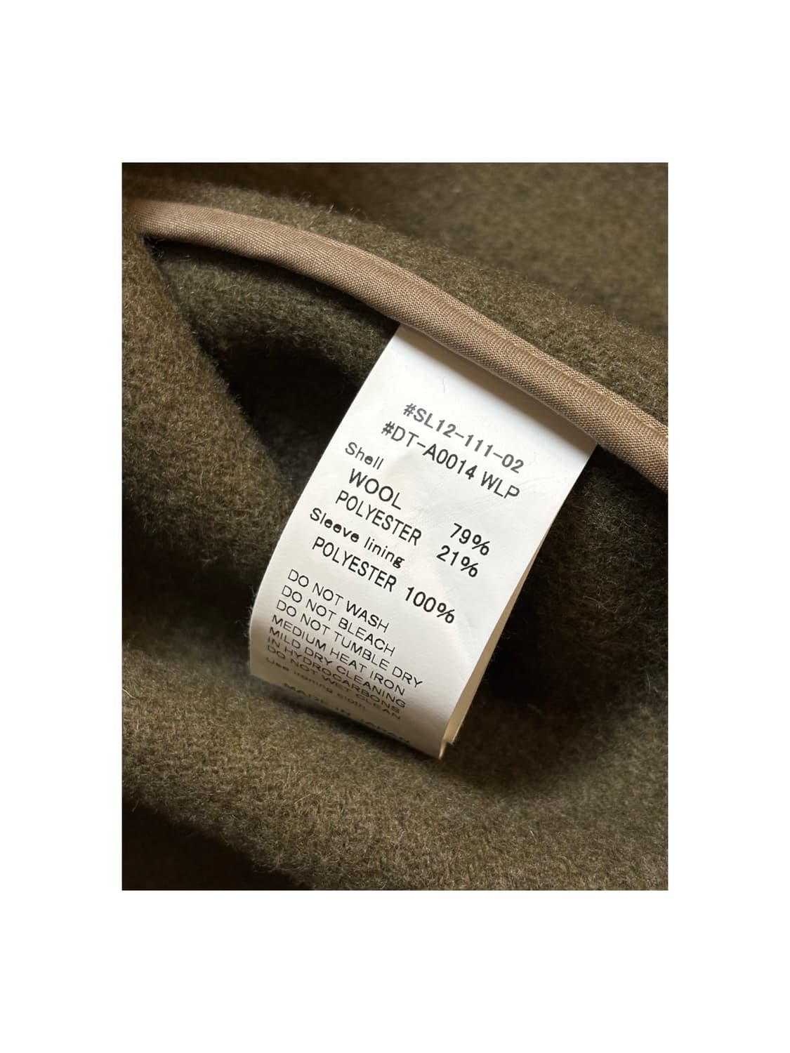 단톤 울 파일 집업 후드 코트 38 상품이미지5